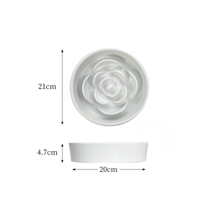 large ceramic slow feeder bowl for cats and dogs - image 7