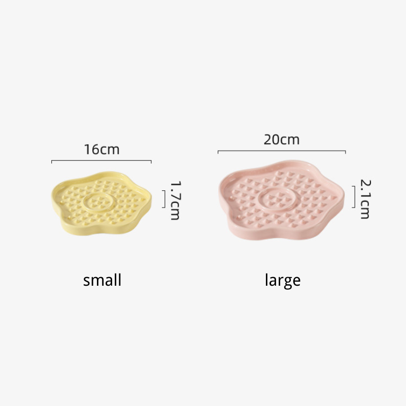 ceramic slow feeder and lick plate for cats and dogs - image 3