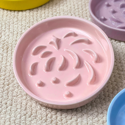 5-inch ceramic slow feeder bowl for cats and dogs - image 3