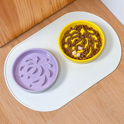 5-inch ceramic slow feeder bowl for cats and dogs - image 5