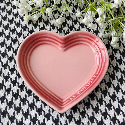 heart-shaped 4.72-inch ceramic pet plate for cats and dogs - image 3